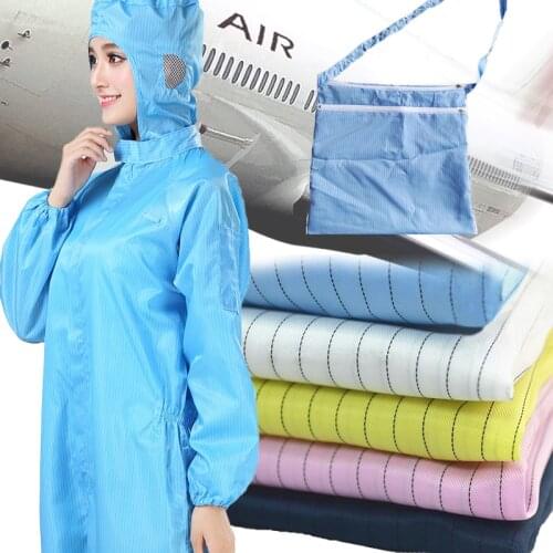 Size 100cm*150cm Antistatic Fabric Anti-Static Fabric Polyester Fabric Making For Clean Clothi Fabric