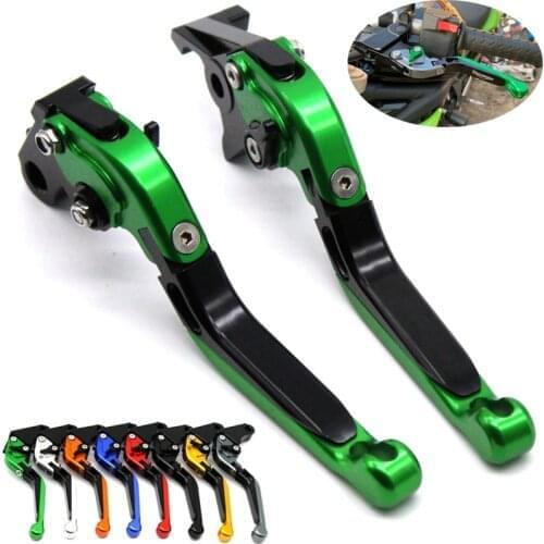 For KAWASAKI ER-6N ER-6F ER-4N NINJA 400R NINJA 650R NINJA 650 Motorcycle Accessories Folding Extendable Brake Clutch Lever