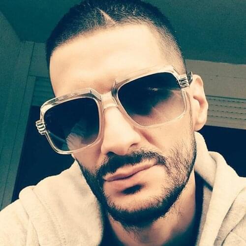 Feishini Candy Color Trend Unisex Oversized Sunglasses Men Cool Cobain Glasses Clear Vision Transparent Eyeglasses Women Vintage