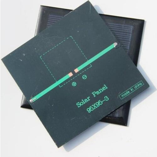 High Quality 1W 5.5V Mini Solar Cell Polycrystalline Solar Panel Diy Solar Charger/Toy Education kits 95*95MM Free Shipping