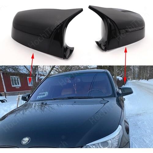 Mirror Cover for BMW 5 6 7 serie F01 F02 F03 F04 F06 F07 F10 F11 F12 F13 Carbon Fiber Pattern Horn caps Replacement M style