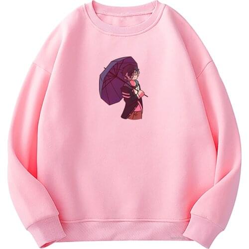 Obey Me Shall We Date Hoodie Women Oversized Loose Casual O-Neck Hoodies Cute Harajuku Fleece Sweatshirts Pullover Clothes