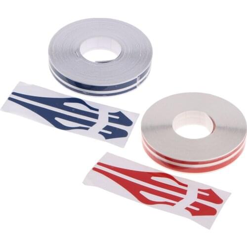 2pcs 12mm 5'' Automotive Pinstripe Tape - DIY Car Sticker Decal Vinyl - Blue & Red