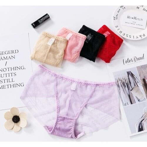 5pcs Sexy Lace Panties Women Sexy Seamless Briefs Womens Ladies' Waist Pockets Hip Ankle Briefs Womens Sexy Seamless Briefs