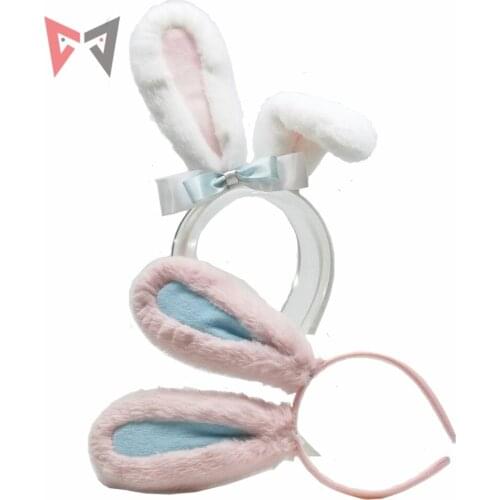 MMGG Halloween Lolita Cosplay Handmade accessories rabbit ears headwear high quality