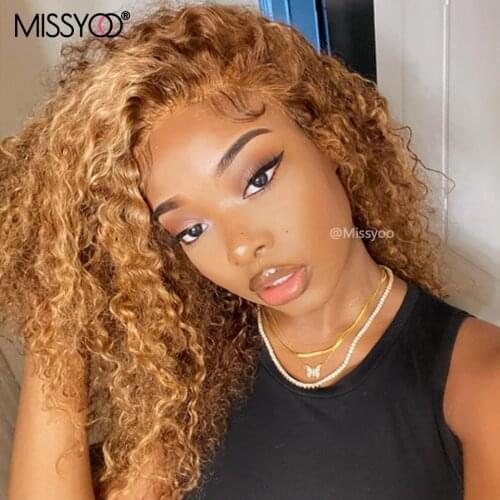 Brazilian Remy Human Hair Wigs Deep Curly Short Curly Bob Wig for Black Women Brown Blonde Highlight Wig Human Hair Full Wig