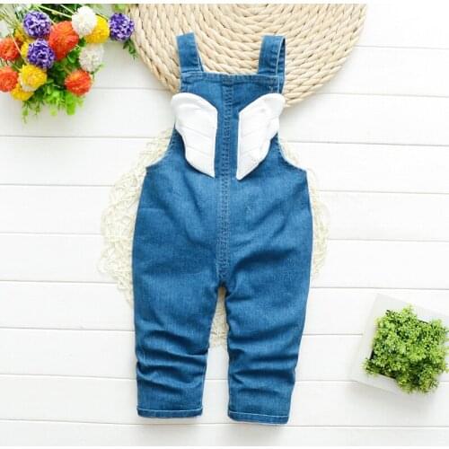 IENENS Toddler Infant Boys Long Pants Denim Overalls Dungarees Kids Baby Boy Jeans Jumpsuit Clothes Clothing Playsuit Trousers