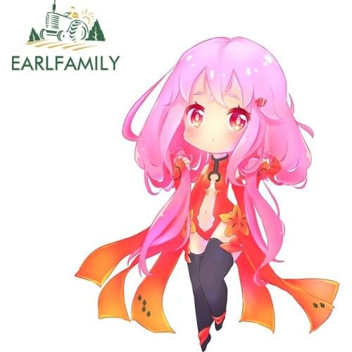 EARLFAMILY 13cm x 11cm Car Assessoires for Inori Yuzuriha Anime Car Sticker Motorcycle Bumper Decal Waterproof Sunscreen Decor