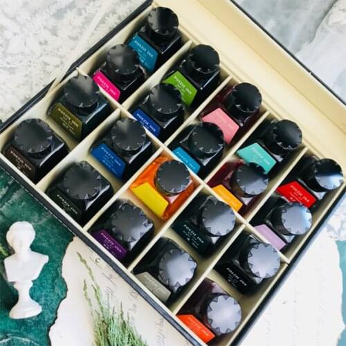 Poetry NP Series Ink Set with Luxury Gift Box 20 Different Color Ink for Dip Pen,fountain Pen Ink, Birthday Gift