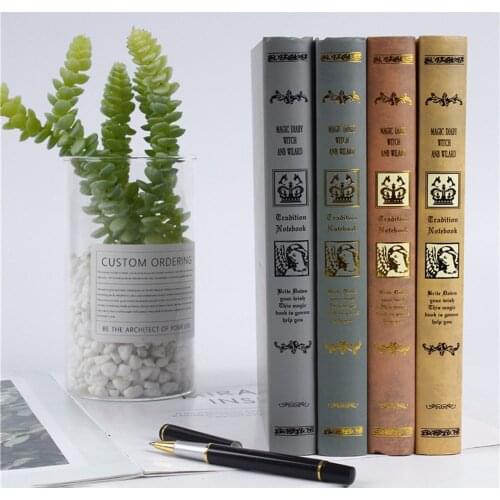 2021 New Retro European Traditional Classic Magic Notebook Office Creative Thicken Notepad Student Diary Hardcover Book A5 Size