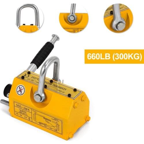 Lifting Magnets 300KG Steel Permanent Magnetic Lifter Heavy Duty Crane Hoist Lifting Magnet Lifting Tools