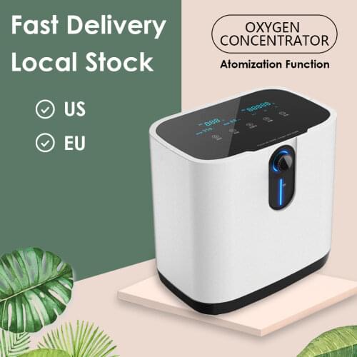 Portable 1L-7L Medical Oxygen Concentrator Machine Generator Oxygen Making Machine Without Battery Air Purifier AC 220V/110V