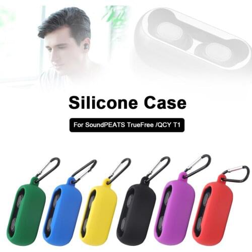 Durable Anti-fall Earphone Protective Cover Silicone Case For QCY T1 Headphones Protector Shell Headset Accessories
