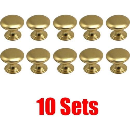 10pc DIY Aluminum DoorKnob Vintage Cupboard Drawer Door Handle Round Cabinet Door Handle Door Pulls Drawer Knobs Home Hardware