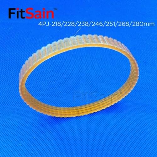 FitSain-V-ribbed belt Woodworking planer Belt width 10mm Multi wedge PJ Belt pulley 4 slots 4PJ-218/228/238/246/251/268/280