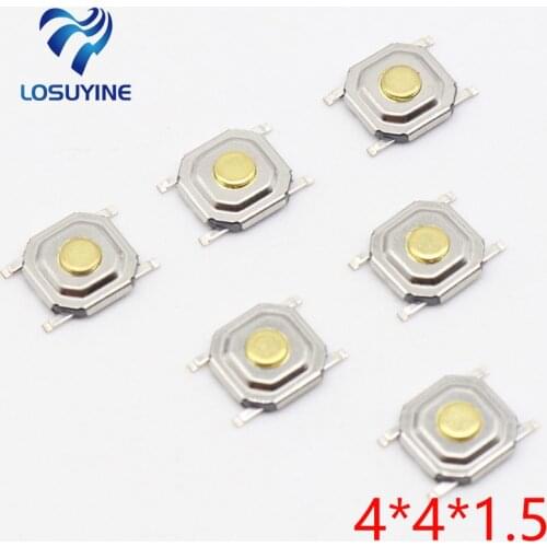 100PC/Lot SMD 4*4*1.5MM 4X4X1.5MM Tactile Tact Push Button Micro Switch Momentary