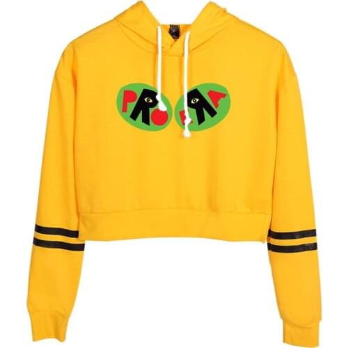 Long Sleeve Navel Cropped Hoodies Joey Badass Hoodie Femal Womens Sweatshirts Casual Harajuku Hip Hop Rapper Girls Clothes