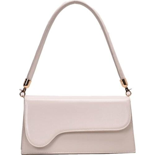 Bags for Women 2021 Elegant Baguette Bag Shoulder Handbags Female Travel Hand Bag Simple Style Small Pu Leather Crossbody