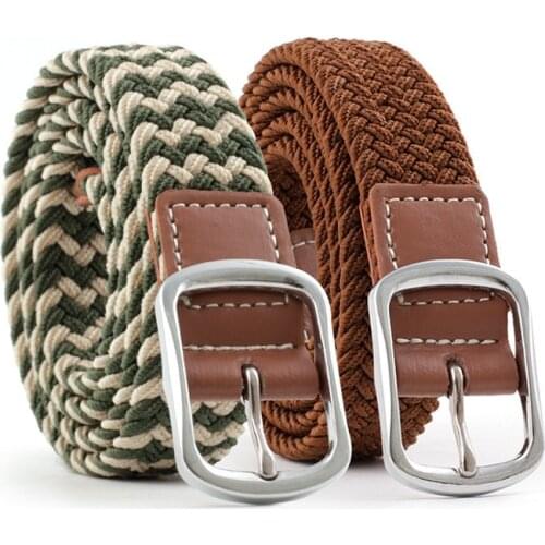 Womens Belt Knitted Fashionable Belt Red/pink/blue/Beige/brown/green/black Female Waist Belt Quality Apparel Accessories
