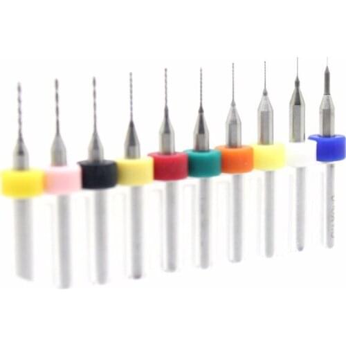 10pcs 1.1mm to 2mm PCB mini drill Bit tungsten steel carbid for PCB CNC 3.175mm