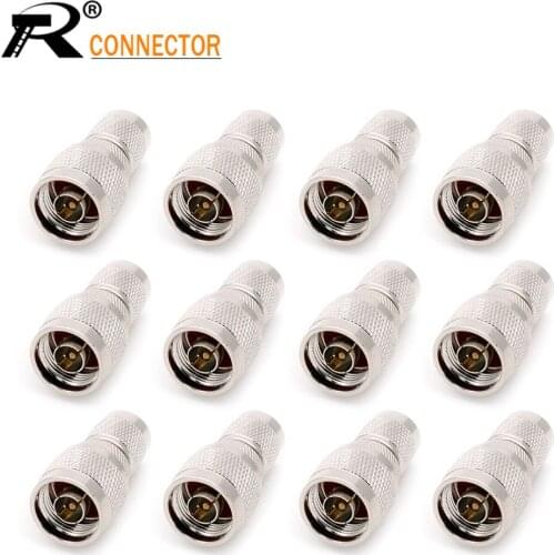 12/50/100pcs N Male Plug to TNC Male Plug Connector N-TNC RF Adapter for WiFi Router Radios