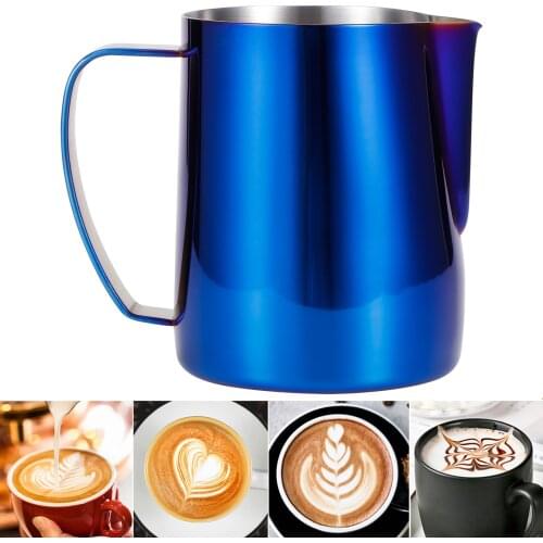 Japanese Style Stainless Steel Colorful Coffee Jug Milk Frothing Cup Latte Art Pitcher Frothing Jug
