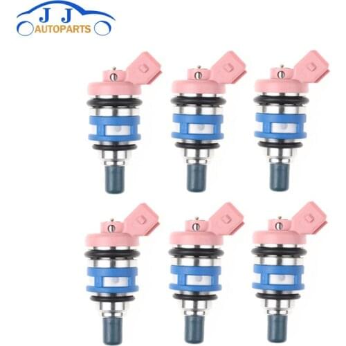 6 PCS 16600-85E06 1660085E06 For Nissan Maxima II (J30) 3.0 i Saloon 1988-1994 Fuel Injector 16600-21V02/1660085E01/1660085E05