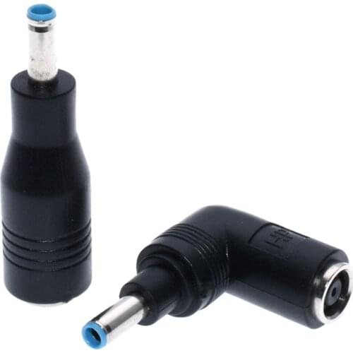 7.4*5.0mm To 4.5*3.0mm DC Power Charger Converter Adapter Right Angle Connector For HP Dell Blue Tip