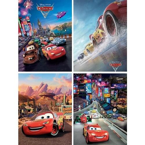 Diamond Painting New Arrivals Disney Racing Cars Cartoon McQueen Hobby Art Set 5D DIY Mosaic Kits Embroidery Crafts Home Decor