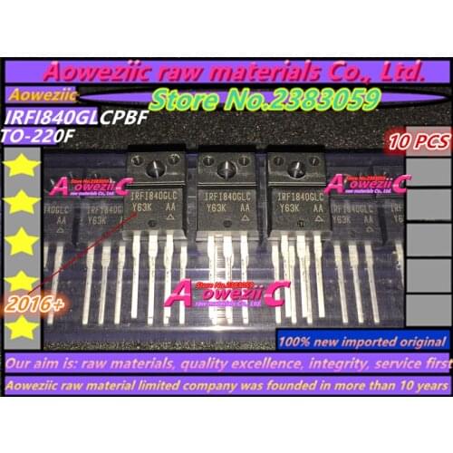Aoweziic 2016+ 100% new imported original IRFI840GLCPBF IRFI840GLC TO-220F FET 4.5A 500V