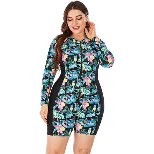 One-piece Suits Swimsuit Plus Size Ladies Beach Tights Surfing Wetsuit Clothing Sportswear Fashion Sport Clothes