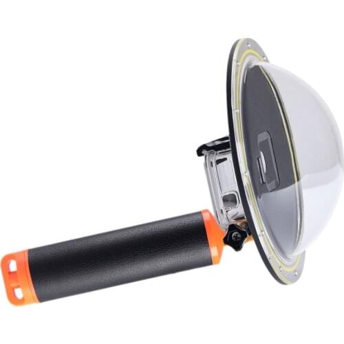 For GoPro HERO 6 5 Waterproof Dome Port Underwater Housing Case with floating bobber For GoPro 5 6 Camera Lens Accessories