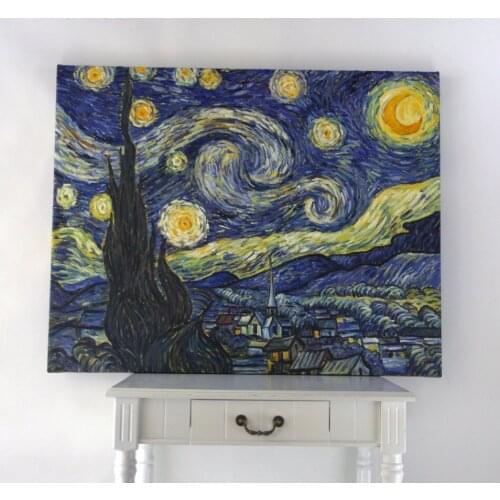 Handmade oil painting reproduction The Starry Night by Vincent van Gogh