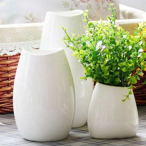 Simplicity Ceramics Vase Overglaze Bedroom Flower Arrangement Restaurant Desktop Modern Flowers Vases Home Decoration Ornaments