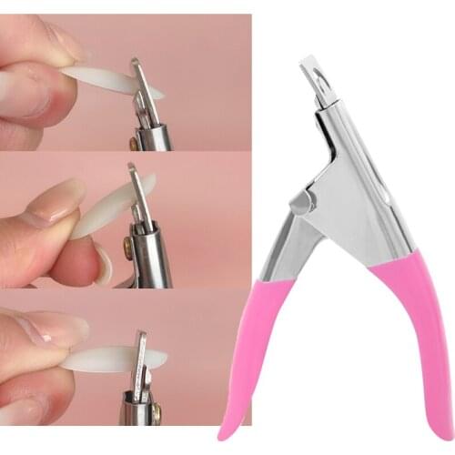 Fake Nail Cutter Nail Clippers Straight Edge Acrylic Stainless Steel Nail Clipper False Nails Scissors Nail Art Tools