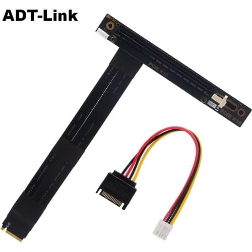 M.2 NVMe To PCIe x16 Extension Cable Gen3.0 PCIe x4 Extender Adapter Jumper For BTC Mining GPU M2 To 16x Bitcoin