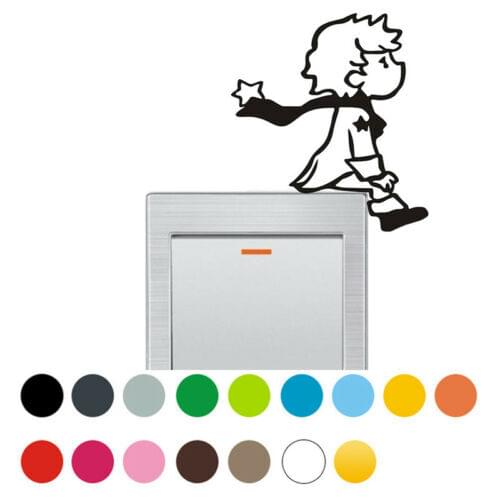 Little Prince Light Switch Wall Decal Vinyl Stickers DIY Bedroom Decoration