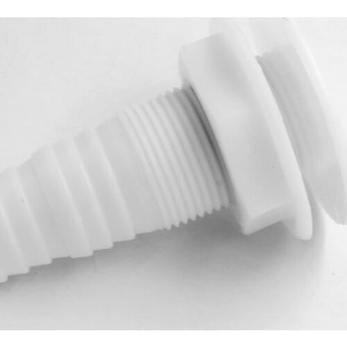 Marine 3/4 Inch Plastic Covered Thru-Hull Bilge Pump Hose Fitting For Boats
