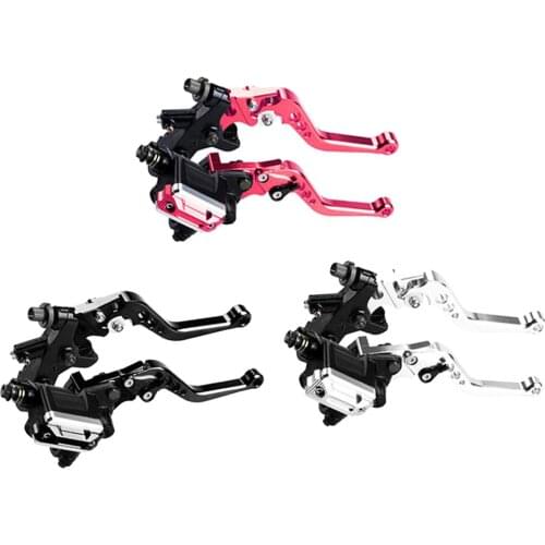 7/8'' Motorcycle Brake Clutch Master Cylinder Kit Reservoir Levers Replacement