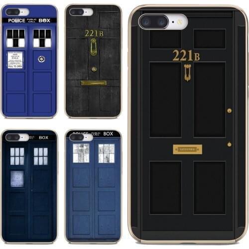 Sherlock-Holmes-221B-Doctor-Who-Tardis For Xiaomi mi Redmi Note 3 4 4X 5 6 7 8 8t 9 9s 9t 10 pro lite Soft Cover Bag
