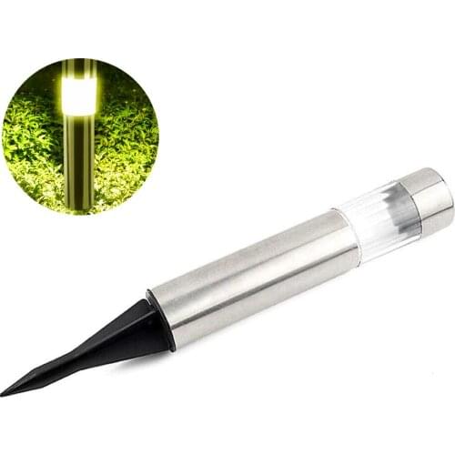 Stainless Steel LED Solar Lawn Lamp Outdoor Ground Garden Light Waterproof for Garden Landscape Patio Path Lamp