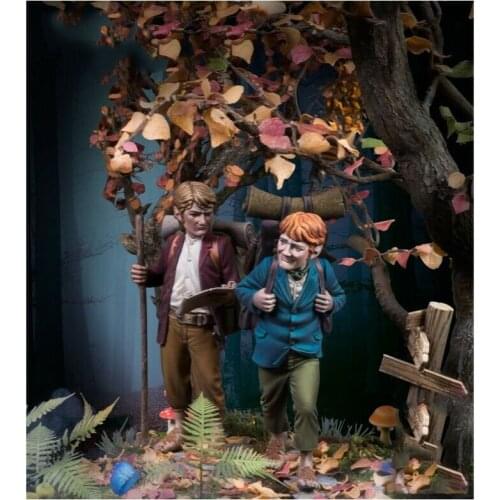 New Unassembled 1/32 54mm ancient warrior stand include 2 (NO BASE NO TREE ) Resin Figure Unpainted Model Kit