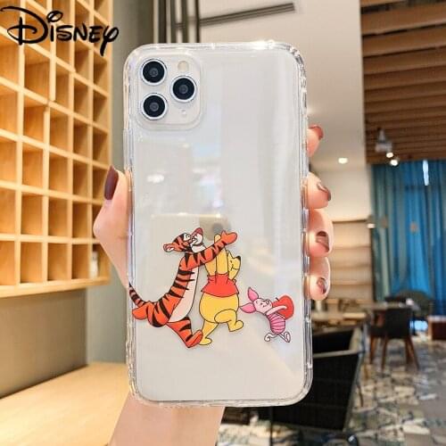 Disney original phone cover for iphone 11 case 6S/7/8P/X/XR/XS/XSMAX/11pro Pooh phone case