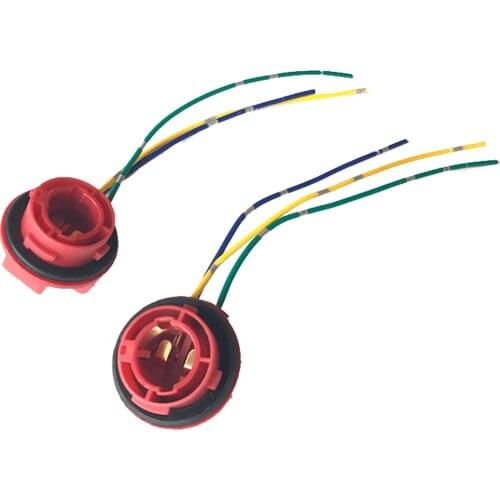 1 Pair BAY15D Light Bulb Socket P21/5W 1157 Lamp Holder for Car LED Turn Signal Auto Led Lights Bulb Socket Connector