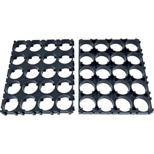 4*5 18650 Battery Holder Bracket Cell Safety Anti Vibration Plastic Cylindrical Brackets For 18650 Lithium Batteries