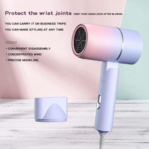 Professional Hair Hryer, Quick-Drying, No Hair Damage, Foldable Travel, Easy to Carry, Negative Ion Low Radiation Hair Dryer