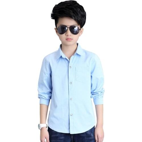 Школьные рубашки для мальчиков QIANYUER China At AliExpress
