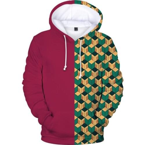 Demon Slayer Tanjiro Nezuko Hoodie Sweatshirt Women Men Hooded Tops Tomioka Anime Manga Men Sweatshirt Streetwear Sudadera Mujer