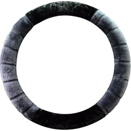 Universal Steering-wheel Plush Car Steering Wheel Covers Winter Faux Fur Steering Covers Car Interior Accessories