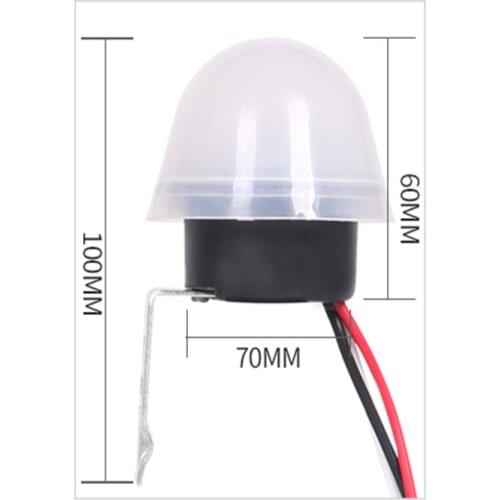 1Pcs Automatic Photocell Street Light Switch AS-20 DC 12V AC 110V 220V 10A Waterproof Sensitive Control Switch Sensor Switch